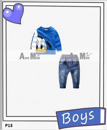 setelan anak donal bebek